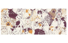 画像をギャラリービューアに読み込む, 手ぬぐい 生き物「猫づくし 51692」《kenema けねま》猫柄/ネコ/ねこ/にゃんこ/クリーム/手拭い/てぬぐい - ふだんきものハイムラヤ