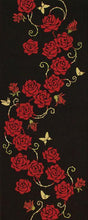 画像をギャラリービューアに読み込む, 手ぬぐい 花圃「薔薇紅(ばらべに) 242561」《kenema けねま》赤バラ/赤薔薇/ローズ/茨/棘/手拭い/てぬぐい - ふだんきものハイムラヤ