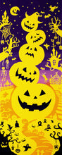 画像をギャラリービューアに読み込む, 手ぬぐい ハロウィン「ハロウィンタワー 53360」《kenema けねま》オバケ/かぼちゃ/手拭い/てぬぐい - ふだんきものハイムラヤ