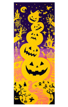 画像をギャラリービューアに読み込む, 手ぬぐい ハロウィン「ハロウィンタワー 53360」《kenema けねま》オバケ/かぼちゃ/手拭い/てぬぐい - ふだんきものハイムラヤ
