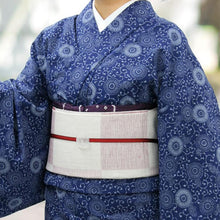 画像をギャラリービューアに読み込む, 阿波しじら織 着物 抜染 菊唐草づくし No.501 - ふだんきものハイムラヤ
