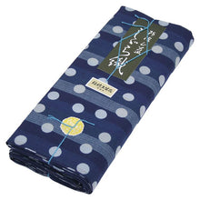 画像をギャラリービューアに読み込む, 阿波しじら織 着物 抜染 縞に水玉モダン No.573-S - ふだんきものハイムラヤ