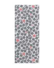 画像をギャラリービューアに読み込む, 手ぬぐい 梨園染め「三升に隈取(みますにくまどり) 653」《戸田屋商店》歌舞伎/古典柄/グレー/手拭い/てぬぐい - ふだんきものハイムラヤ