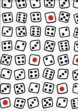 画像をギャラリービューアに読み込む, 手ぬぐい 梨園染め「サイコロ 687」《戸田屋商店》すごろく/ダイス/手拭い/てぬぐい - ふだんきものハイムラヤ