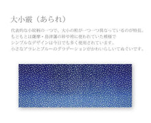 画像をギャラリービューアに読み込む, 手ぬぐい 梨園染め「大小霰(だいしょうあられ) 744」《戸田屋商店》ぼかし/紺/雪/古典柄/手拭い/てぬぐい - ふだんきものハイムラヤ
