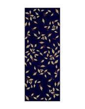 画像をギャラリービューアに読み込む, 手ぬぐい 梨園染め「柊(ひいらぎ)紺色 13-893」《戸田屋商店》クリスマス/冬/12月/植物/手拭い/てぬぐい - ふだんきものハイムラヤ