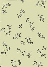 画像をギャラリービューアに読み込む, 手ぬぐい 梨園染め「蜻蛉(とんぼ)若草 935」《戸田屋商店》グリーン/夏/勝虫/手拭い/てぬぐい - ふだんきものハイムラヤ