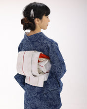 画像をギャラリービューアに読み込む, 阿波しじら織 着物 抜染 季節の花ごのみ No.532