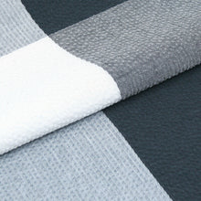 画像をギャラリービューアに読み込む, 阿波しじら織 着物 藍色の濃淡大格子 No.H50