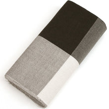 画像をギャラリービューアに読み込む, 阿波しじら織 着物 茶色の濃淡大格子 No.H51