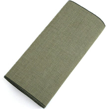 画像をギャラリービューアに読み込む, 阿波コットンウール しじら織 着物 モスグリーン無地感柄 No.w28