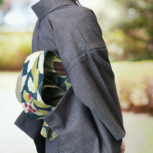 画像をギャラリービューアに読み込む, 阿波コットンウール しじら織 着物 濃紺無地感柄 No.w29