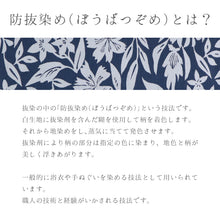 画像をギャラリービューアに読み込む, 阿波しじら織 着物 抜染 更紗調花唐草 No.542

