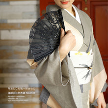 画像をギャラリービューアに読み込む, 阿波しじら織 着物 薄紺の三色大縞 No.H48
