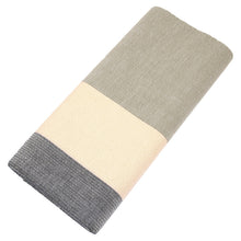 画像をギャラリービューアに読み込む, 阿波しじら織 着物 薄紺の三色大縞 No.H48
