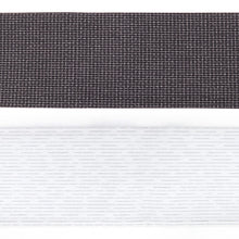 画像をギャラリービューアに読み込む, 半幅帯 黒地 コットン 木綿 久留米織 文人格子 ブラック × 掠り縞 ホワイト リバーシブル半巾帯
