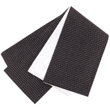 画像をギャラリービューアに読み込む, 半幅帯 黒地 コットン 木綿 久留米織 文人格子 ブラック × 掠り縞 ホワイト リバーシブル半巾帯
