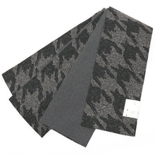 画像をギャラリービューアに読み込む, 半巾帯 《凪NAGI》ブラック グレー 千鳥模様 リバーシブル
