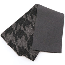 画像をギャラリービューアに読み込む, 半巾帯 《凪NAGI》ブラック グレー 千鳥模様 リバーシブル
