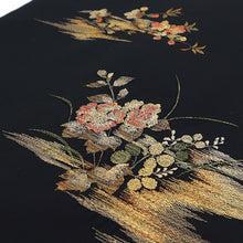 画像をギャラリービューアに読み込む, 名古屋帯 牡丹 梅 萩 季節の花重ね （ 2色 ）
