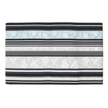 画像をギャラリービューアに読み込む, 名古屋帯 博多織 全通柄 八寸 黒地 献上花文様 ぶどう唐草 菊花唐草
