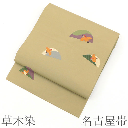 平和屋着物●両面　半幅帯　舞桜文　キャラクター　CABE0310hy 帯専門店おびや【公式店】
