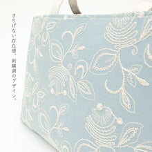 画像をギャラリービューアに読み込む, ハンドバッグ 《 華千年 》 A4サイズが入る 花唐草 刺繍 トートバッグ
