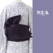 画像をギャラリービューアに読み込む, 浴衣 《 撫松庵 》 お仕立て上がり 単品 東レセオアルファ 切子（グレー）
