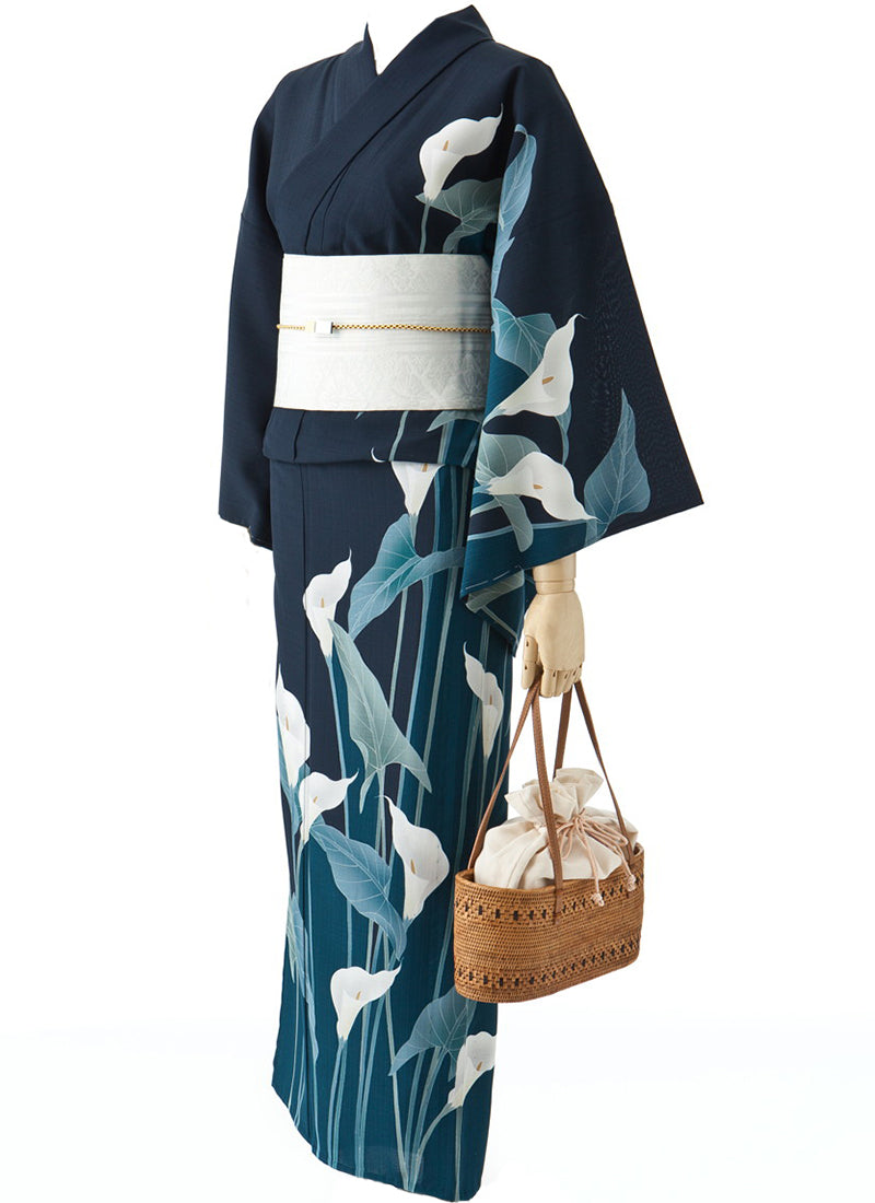 撫松庵》お仕立て上がり 東レセオアルファ浴衣 レディースゆかた