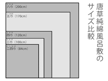 画像をギャラリービューアに読み込む, 唐草 風呂敷 三巾 唐草模様 緑 吉祥文様 綿100% 大判サイズ ふろしき(100cm) - ふだんきものハイムラヤ
