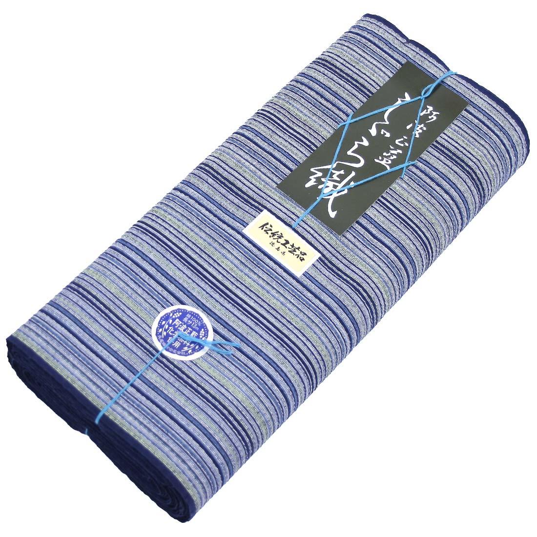 紺色と青のストライプ着物 紺色と青のストライプ着物 紺色と青のストライプ着物