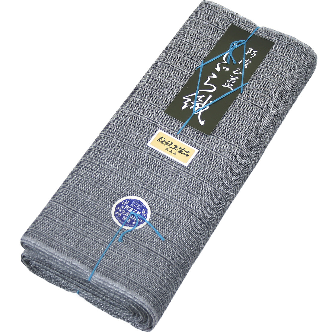 阿波しじら織 着物 グレー白黒極細縞 No.125 – ふだんきものハイムラヤ